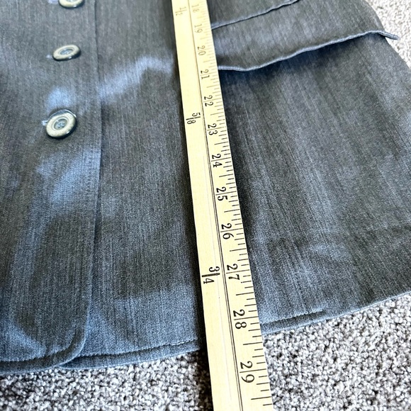 Escada Margaretha Ley Wool Blazer Gray With Shoulder Pads Size 44 ￼ - Picture 9 of 10